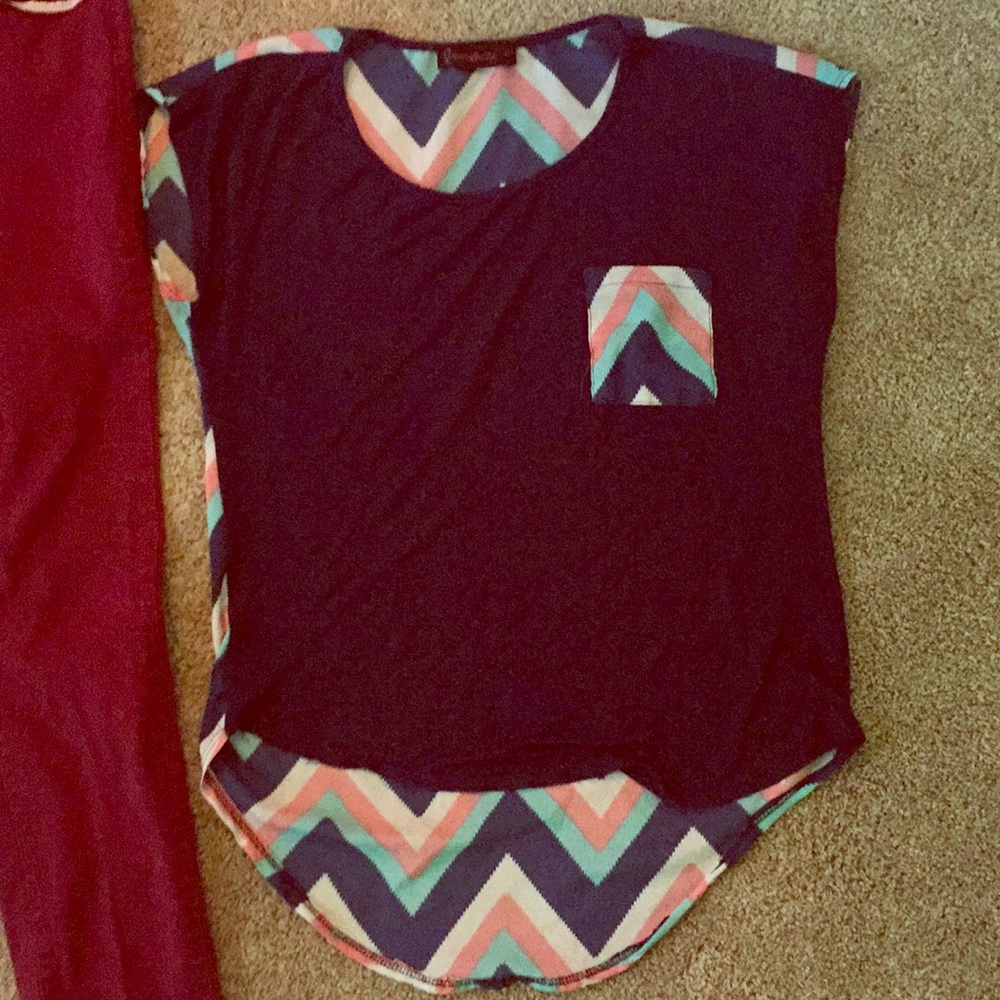 Blue T-shirt top